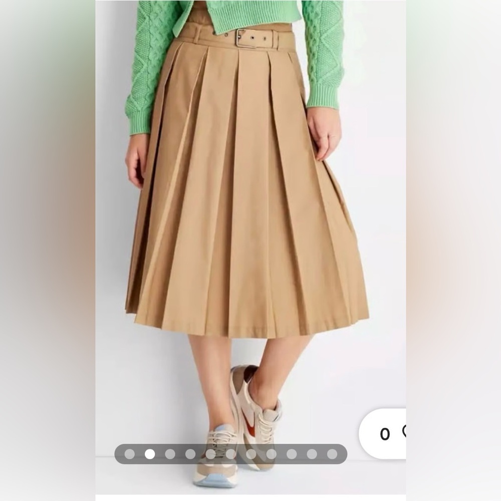 🔆Future Collective Reese Blutstein Pleated Midi Skirt Size 0